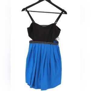 silence + noise black and blue dress